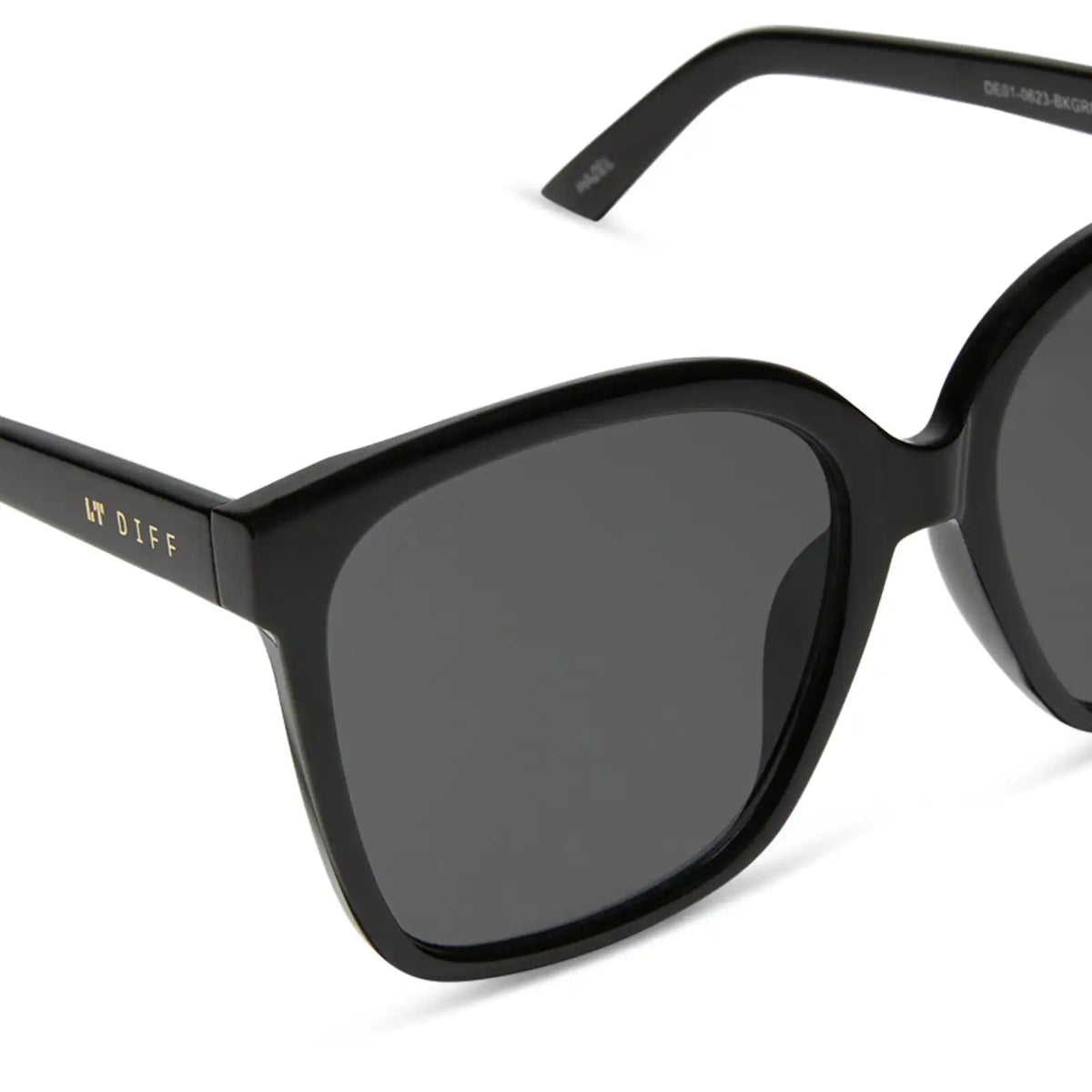 HAZEL - BLACK + GREY SUNGLASSES