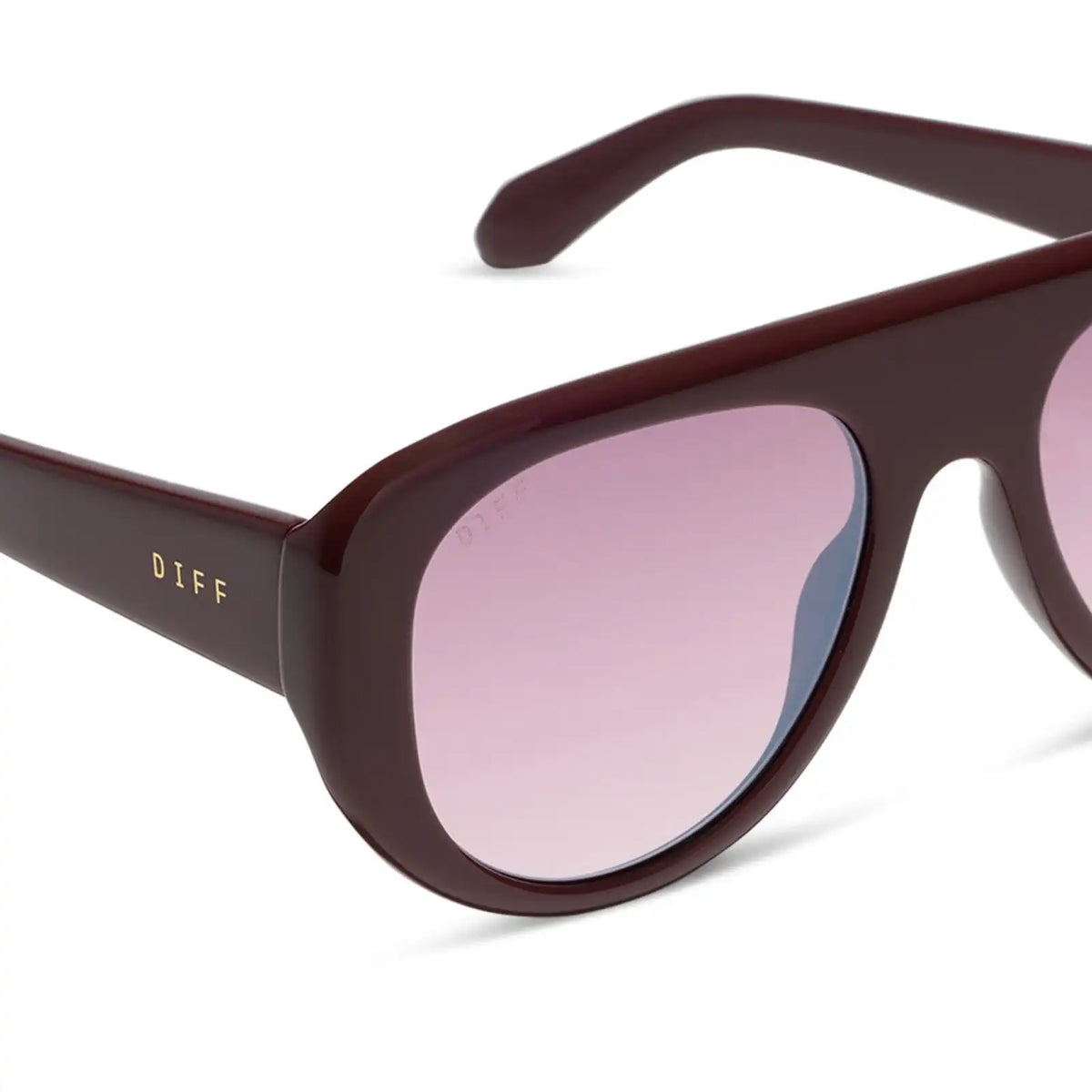 MORGAN - RUGBY RED + BURGUNDY GRADIENT SUNGLASSES