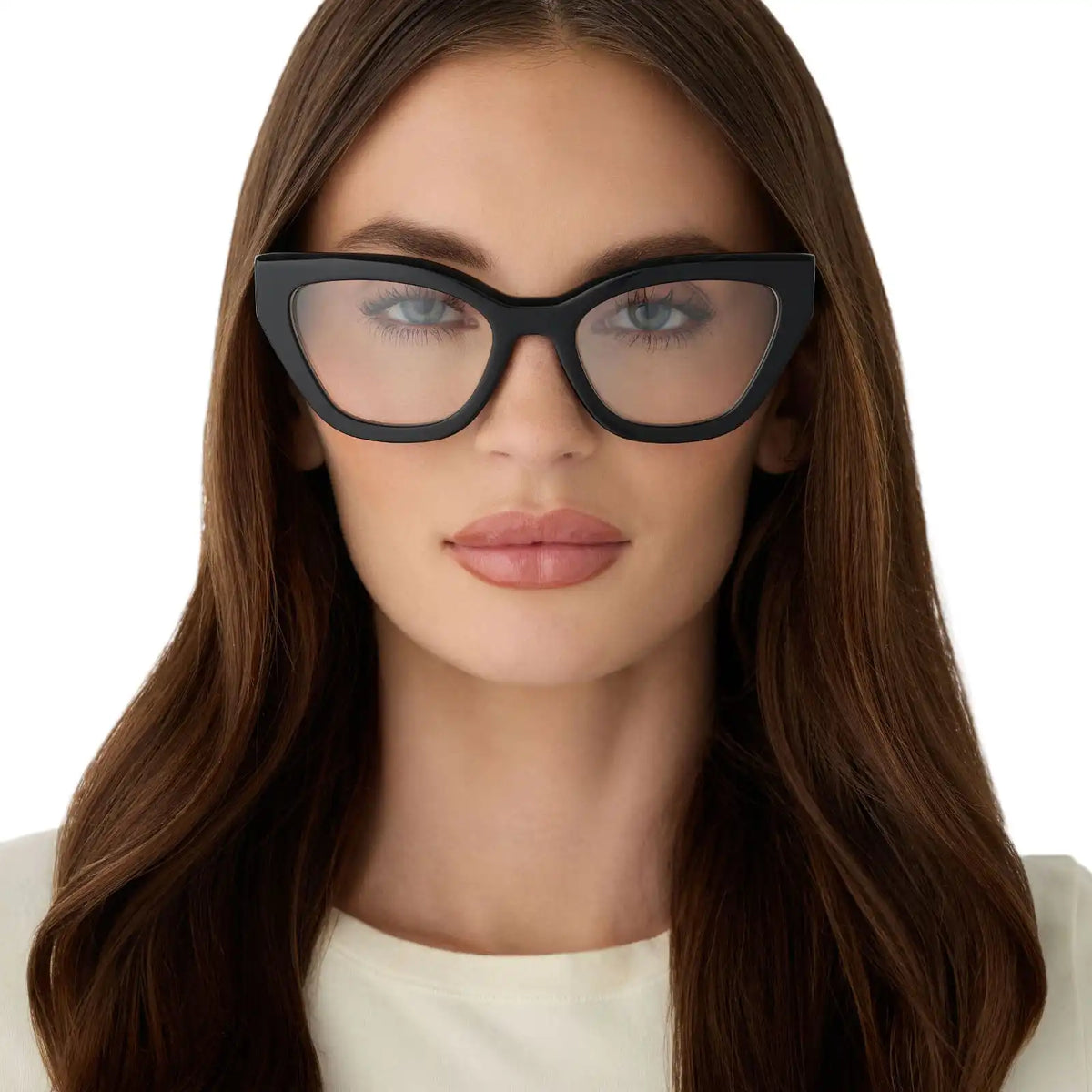 EMILY - BLACK + GLASSES