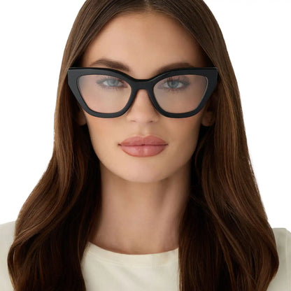 EMILY - BLACK + GLASSES