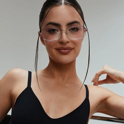 TRINITY - SILVER + GOLD + LIGHT GREY CRYSTAL TEMPLES + GLASSES