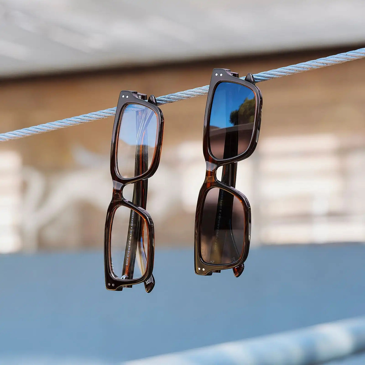 JOHN DUTTON - WARM SEQUOIA TORTOISE + GLASSES