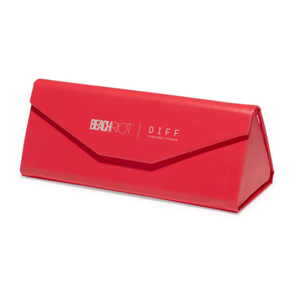 THE COAST - BLACK + RED TINT SUNGLASSES