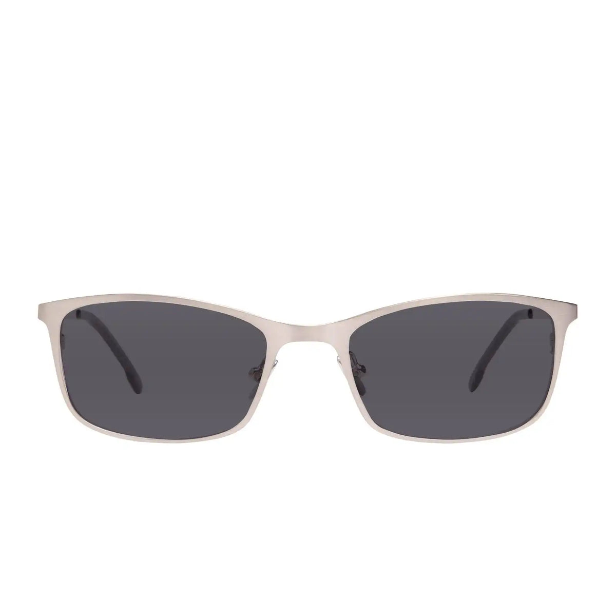 BERNIE - BRUSHED SILVER + GLASSES