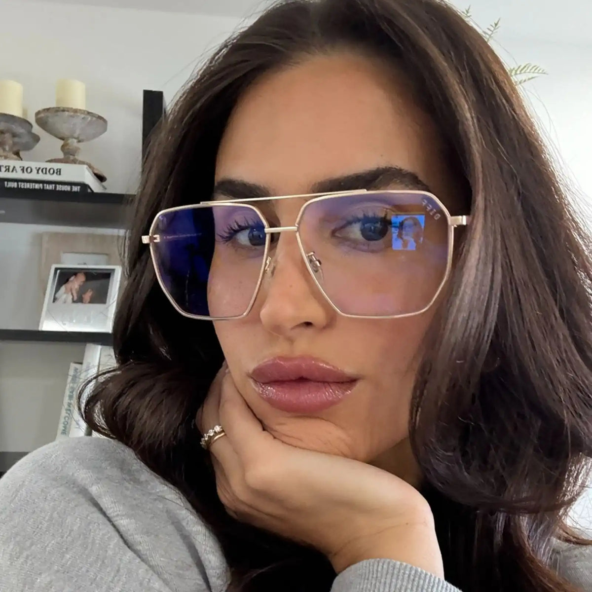BERKELY - BRUSHED GOLD + GLASSES