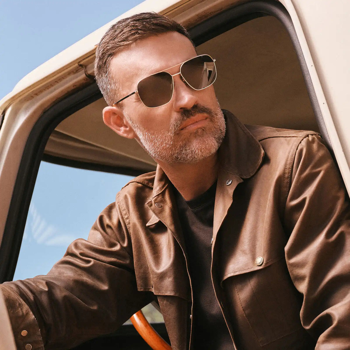 JONAS - GOLD + G15 POLARIZED SUNGLASSES