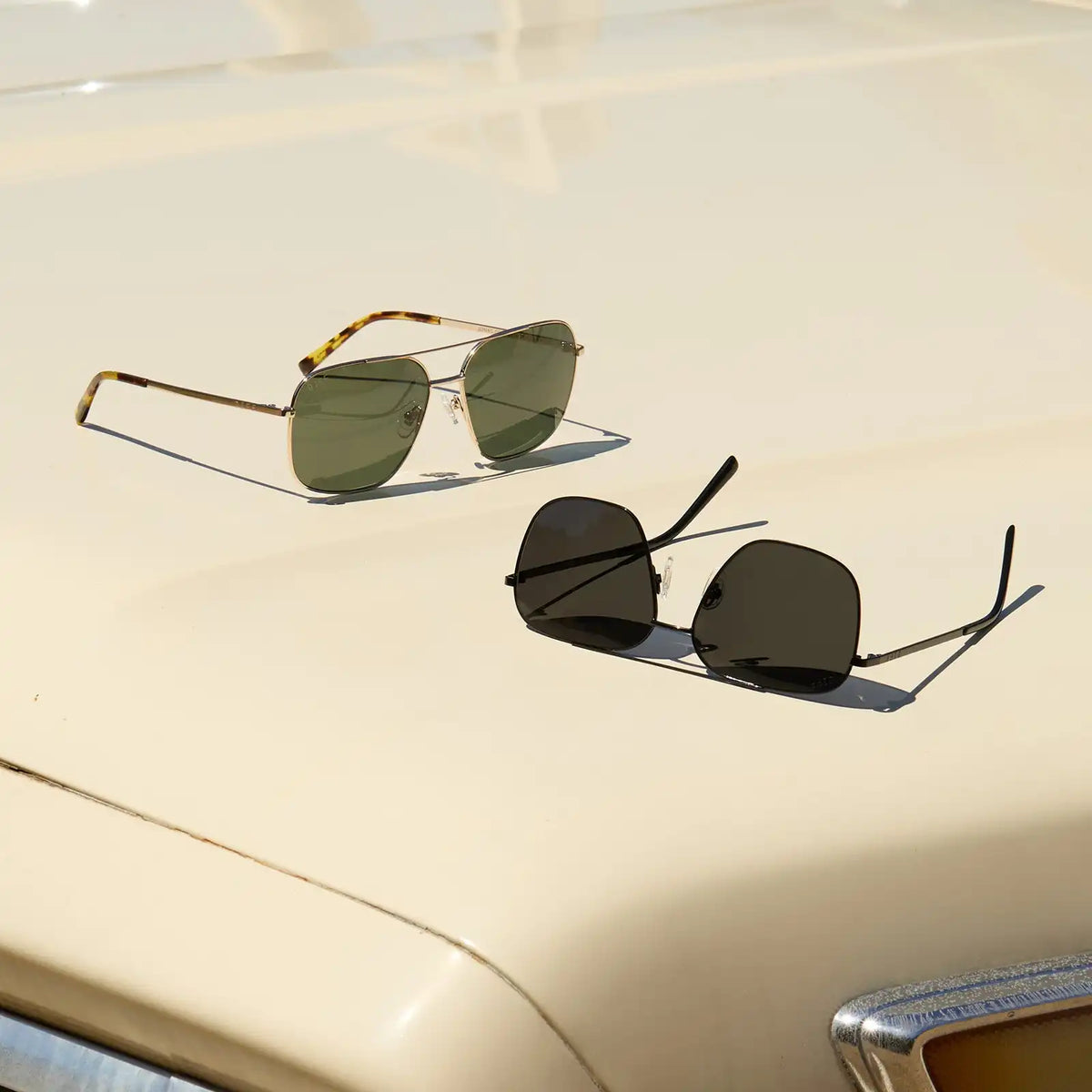 JONAS - GOLD + G15 POLARIZED SUNGLASSES