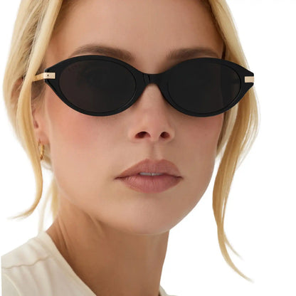 CLAUDINE - BLACK + GREY + POLARIZED + SUNGLASSES