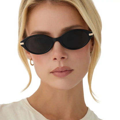 CLAUDINE - BLACK + GREY + POLARIZED + SUNGLASSES