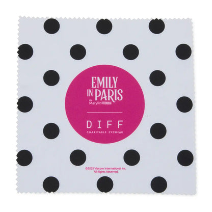 EMILY CAT EYE - MIDNIGHT POLKA DOT + GLASSES