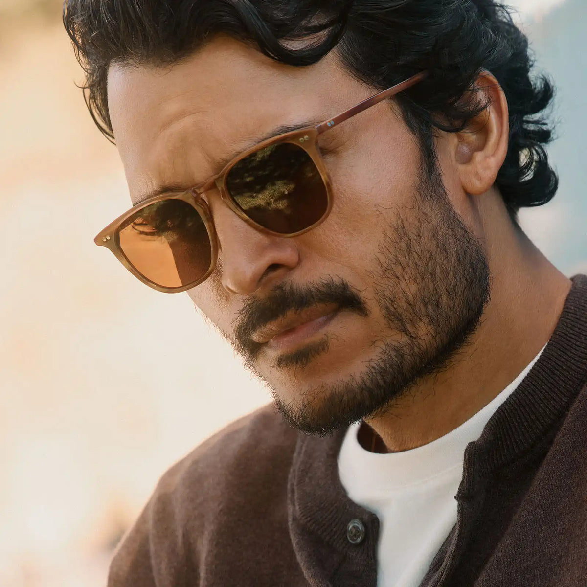 MAXWELL XL - LONGHORN + BROWN + POLARIZED SUNGLASSES