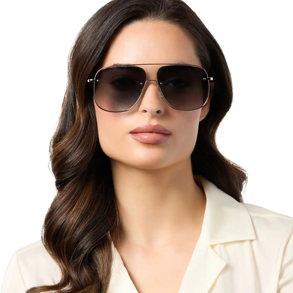 CYNTHIA - GOLD + RICH TORTOISE TEMPLE TIPS + G15 GRADIENT + POLARIZED SUNGLASSES