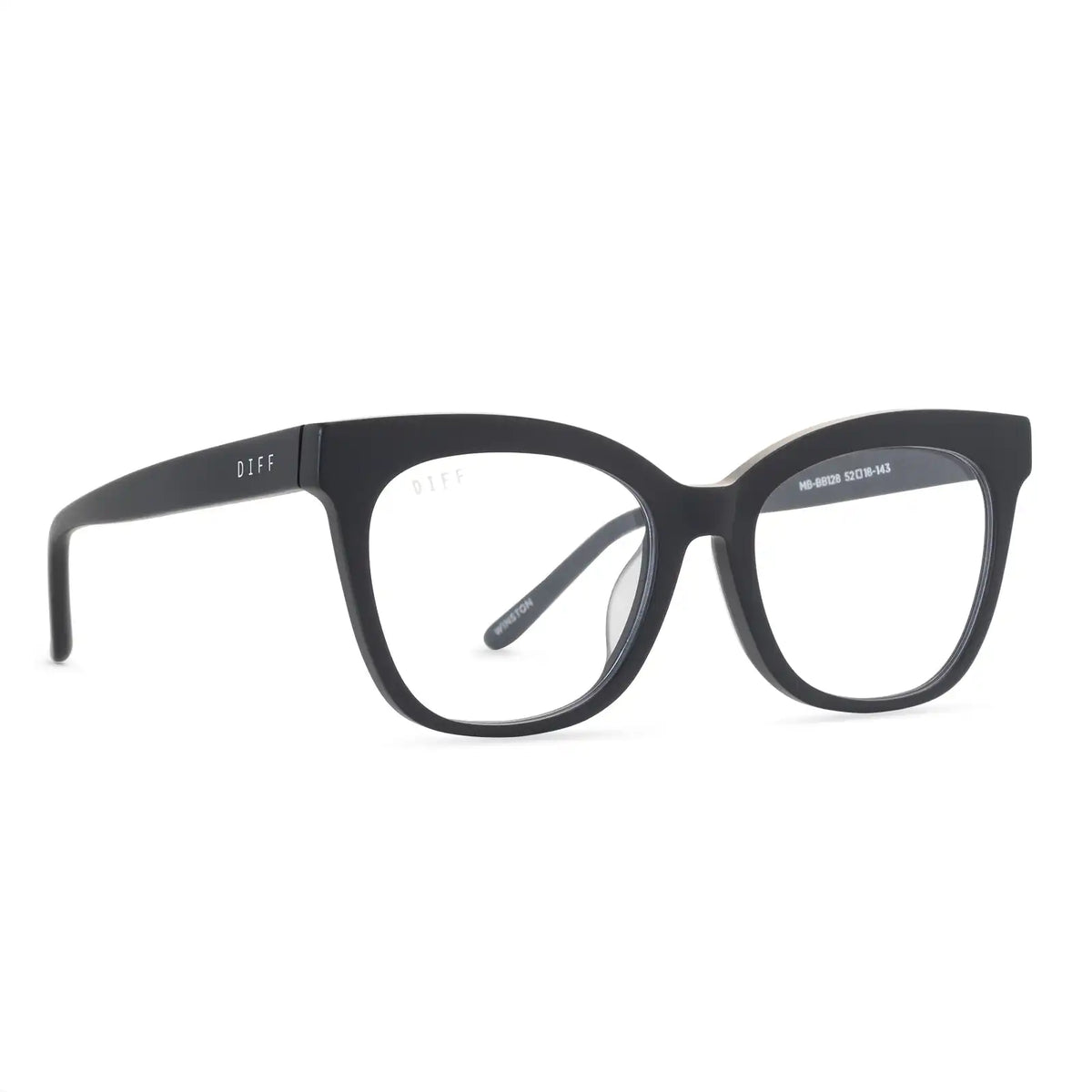 WINSTON - MATTE BLACK + BLUE LIGHT TECHNOLOGY GLASSES