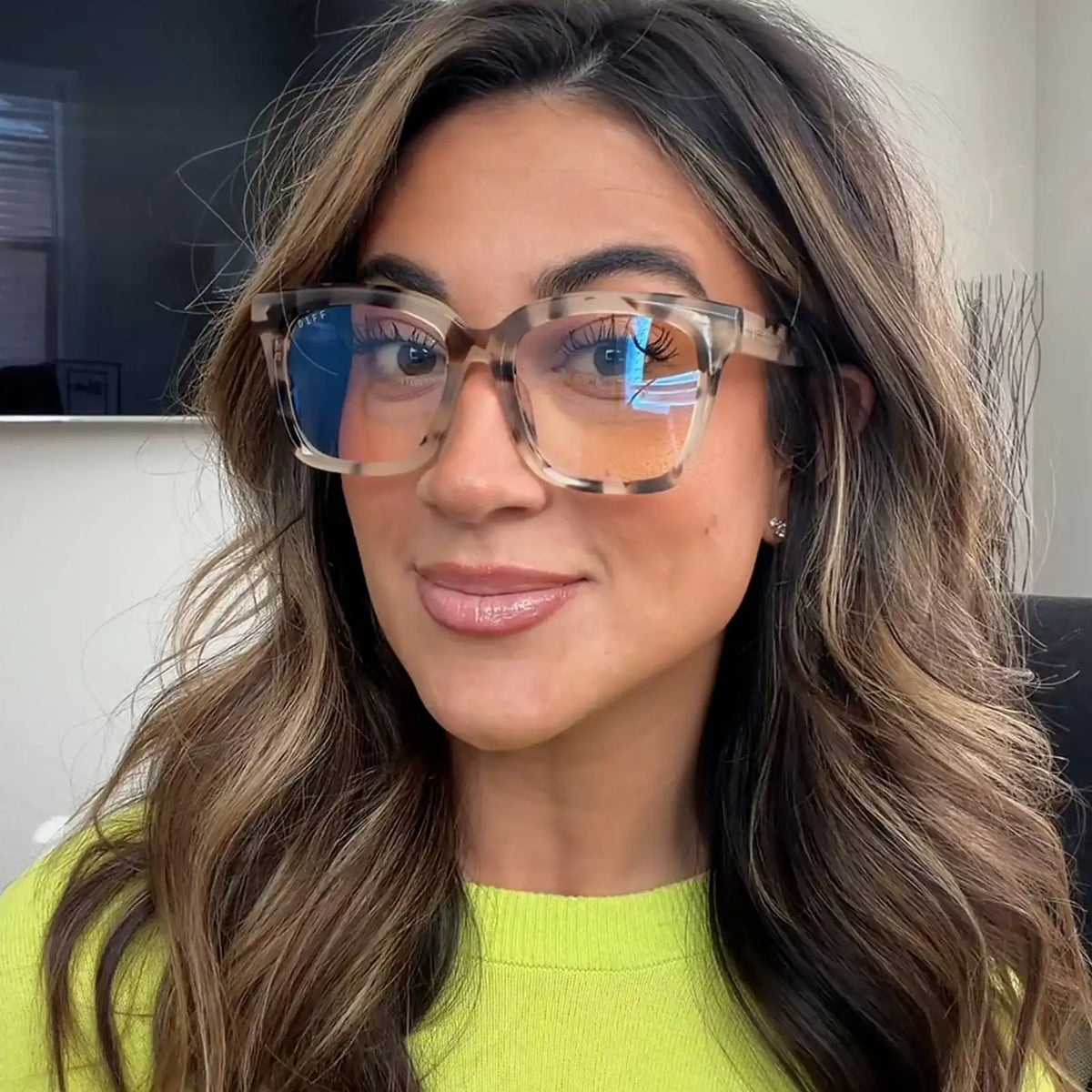 MEREDITH - CREAM TORTOISE + BLUE LIGHT GLASSES