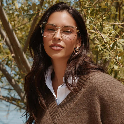 BONNIE - SILVER + GLASSES