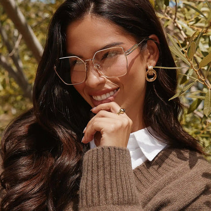 BONNIE - GOLD + GLASSES