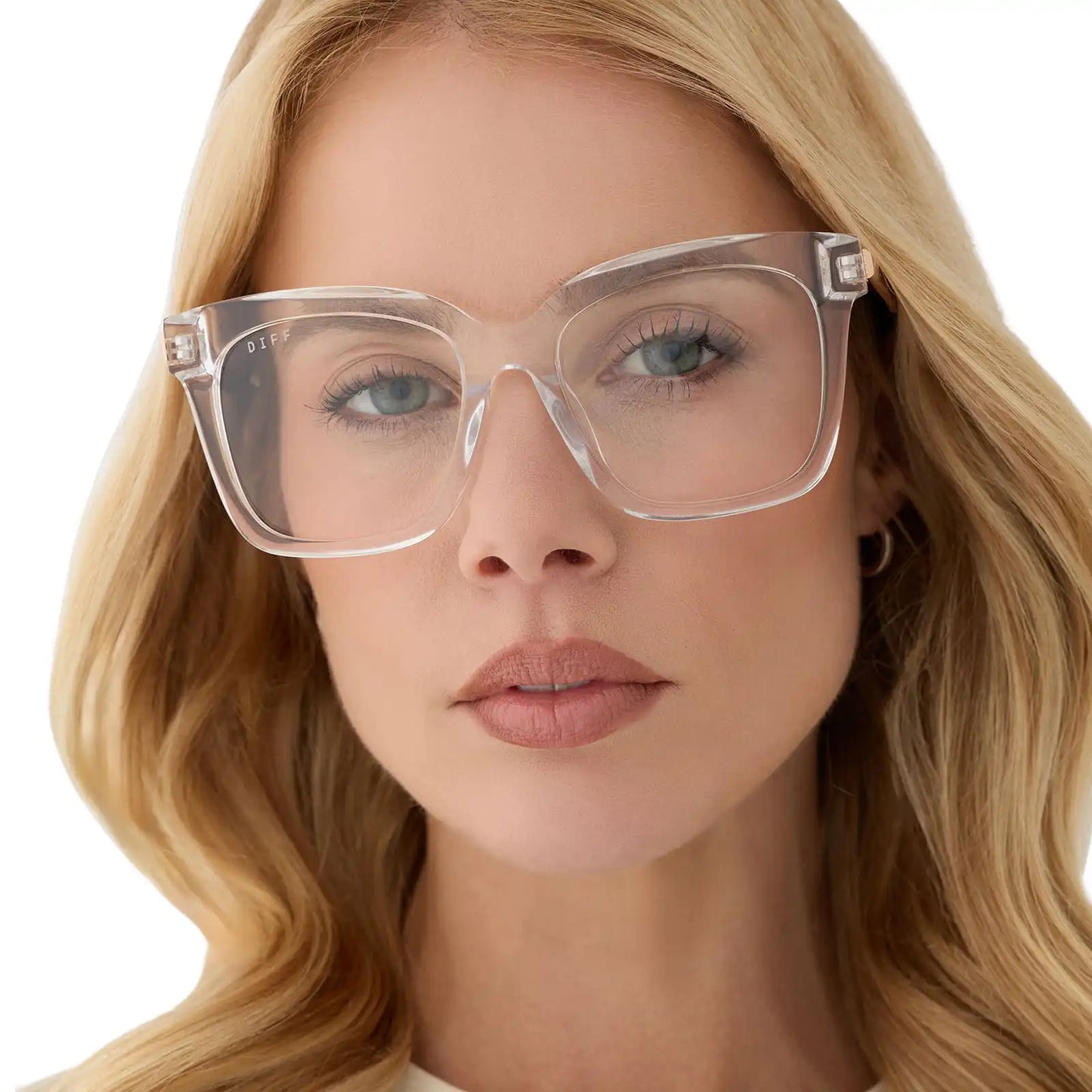 BELLA - CLEAR CRYSTAL + GOLD + GLASSES