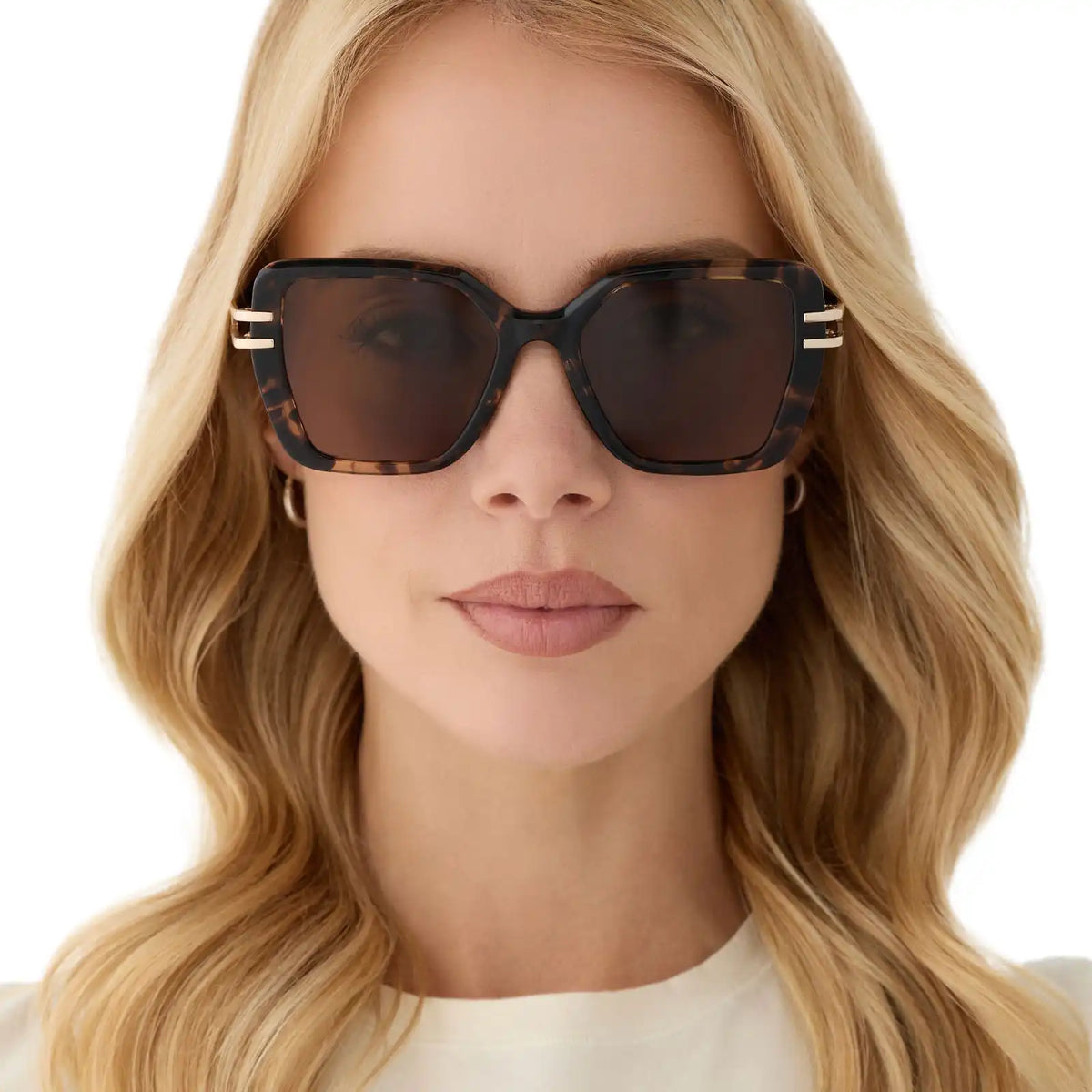 DASHA - ESPRESSO TORTOISE + GOLD + BROWN + POLARIZED SUNGLASSES