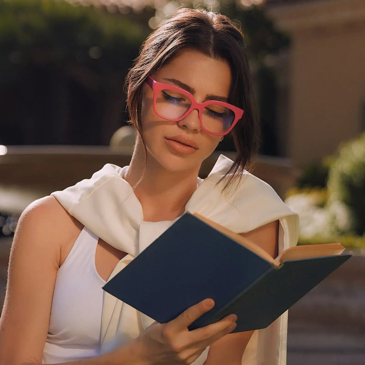 AVA - BUBBLEGUM PINK + BLUE LIGHT READERS