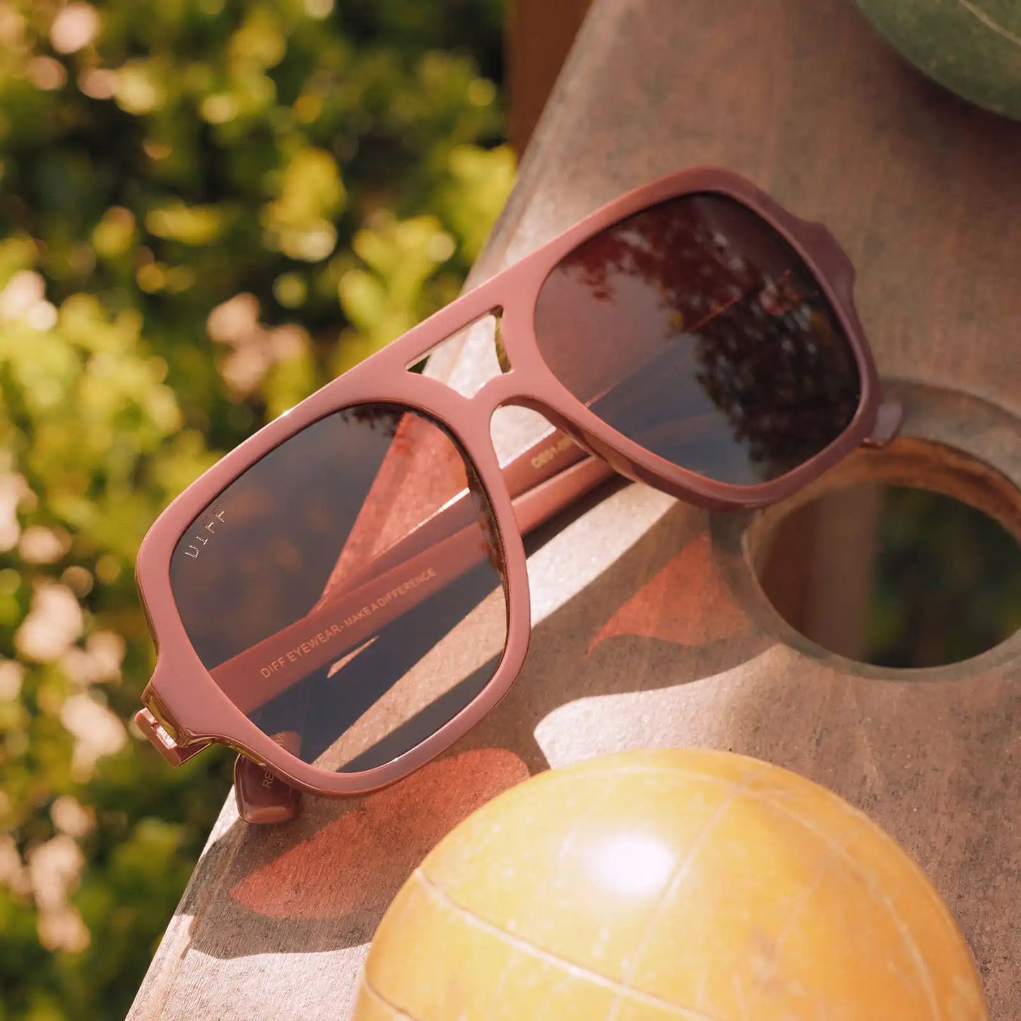 LAYTON - RUGBY RED + BROWN GRADIENT + POLARIZED SUNGLASSES