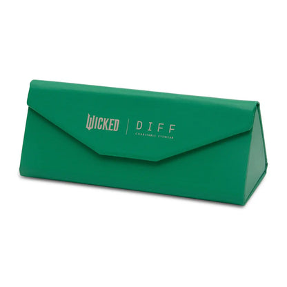 ELPHABA EMERALD - ENCHANTING EMERALD TO BLACK + SHADOWY GREY SUNGLASSES