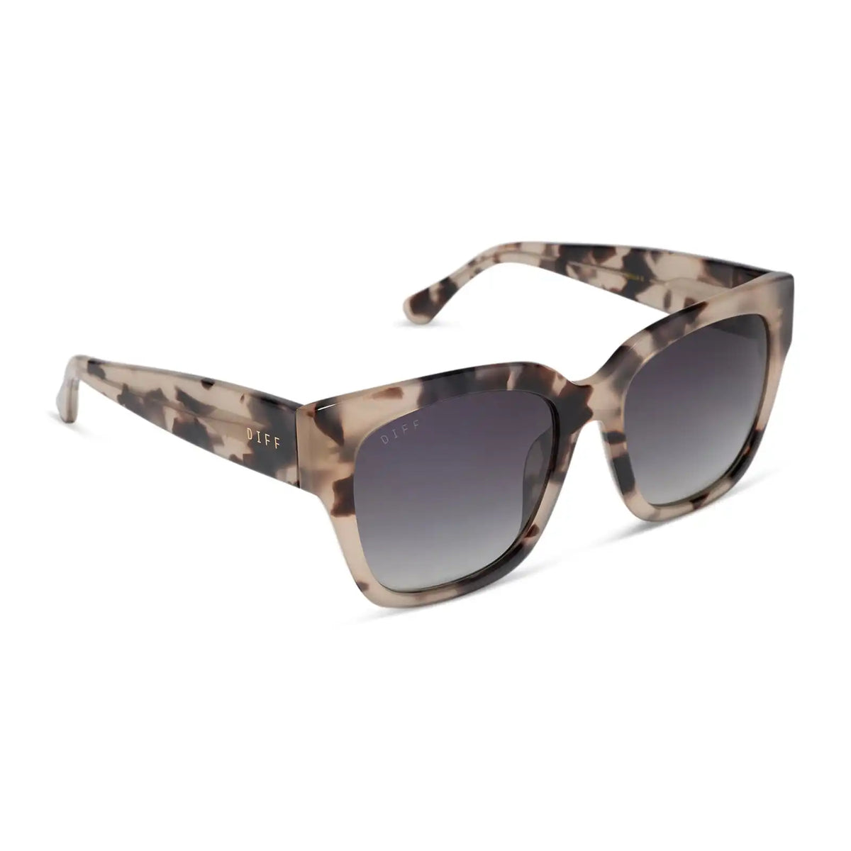 BELLA II - CREAM TORTOISE + GREY GRADIENT SUNGLASSES
