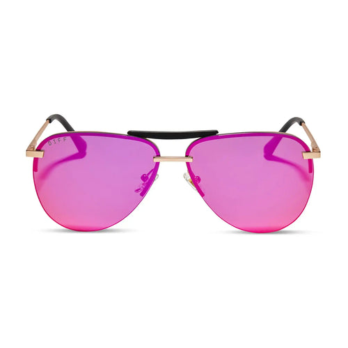 TAHOE - MATTE GOLD + SUNSET MIRROR + POLARIZED SUNGLASSES