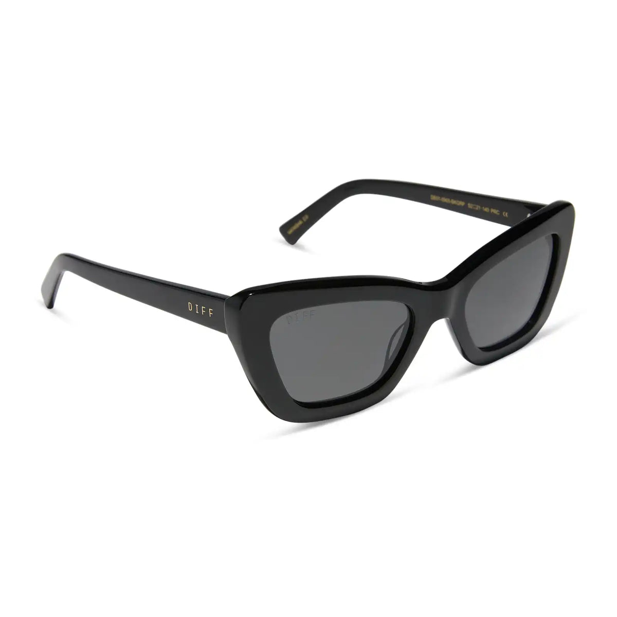 ADRIANA - BLACK + GREY + POLARIZED SUNGLASSES