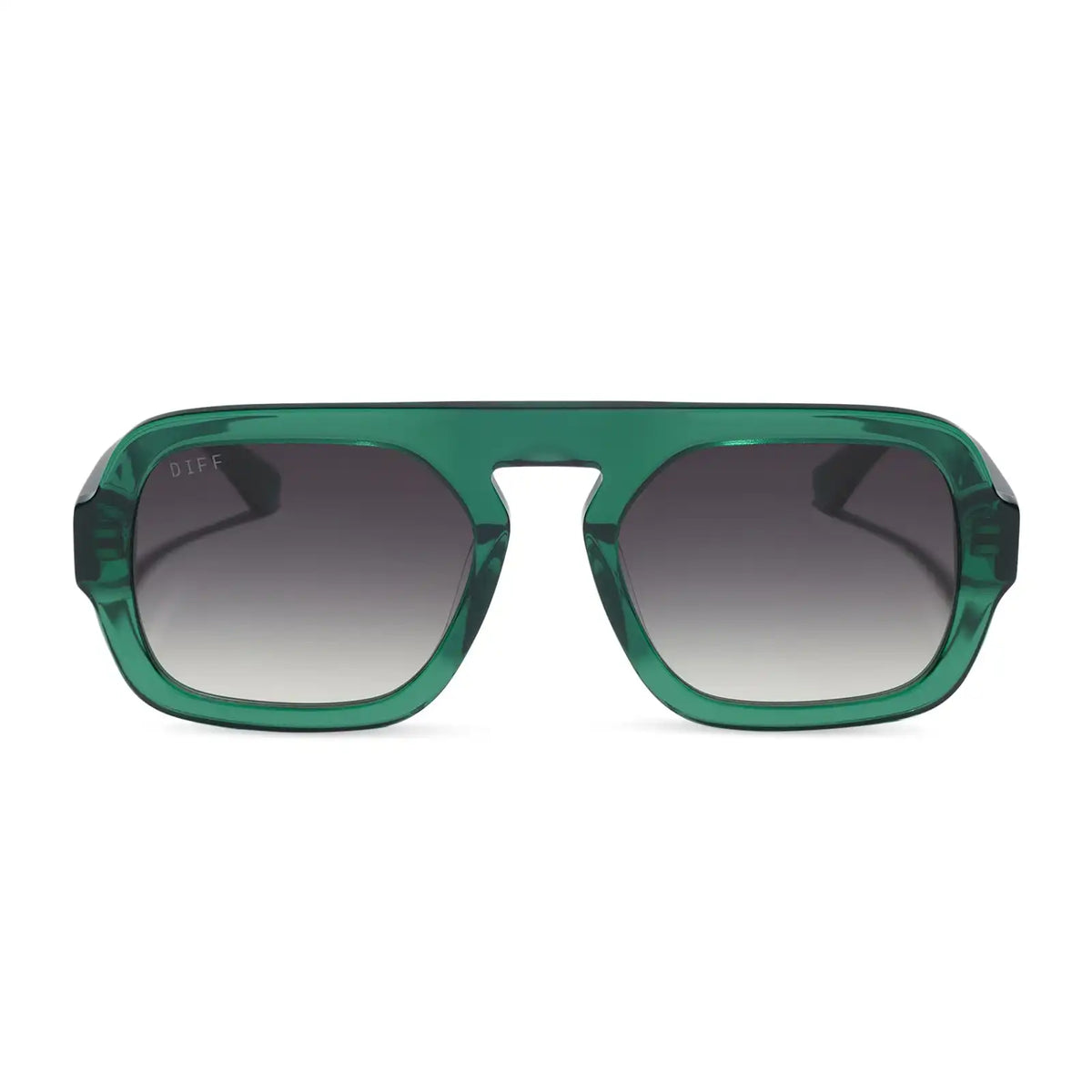 ALIX - DEEP GREEN + GREY GRADIENT + POLARIZED + SUNGLASSES