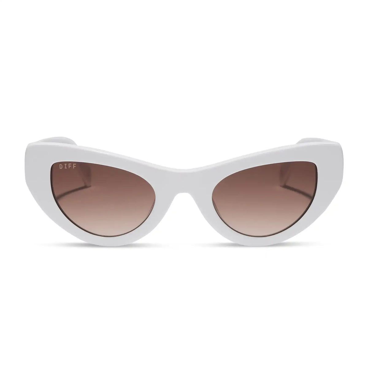 THE MESA - WHITE + BROWN GRADIENT SUNGLASSES
