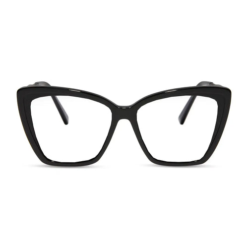BECKY II - BLACK + GLASSES