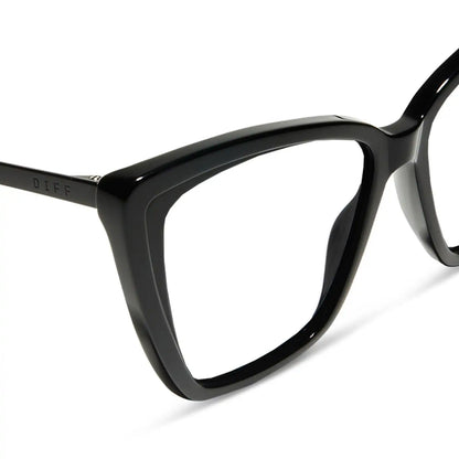 BECKY II - BLACK + GLASSES