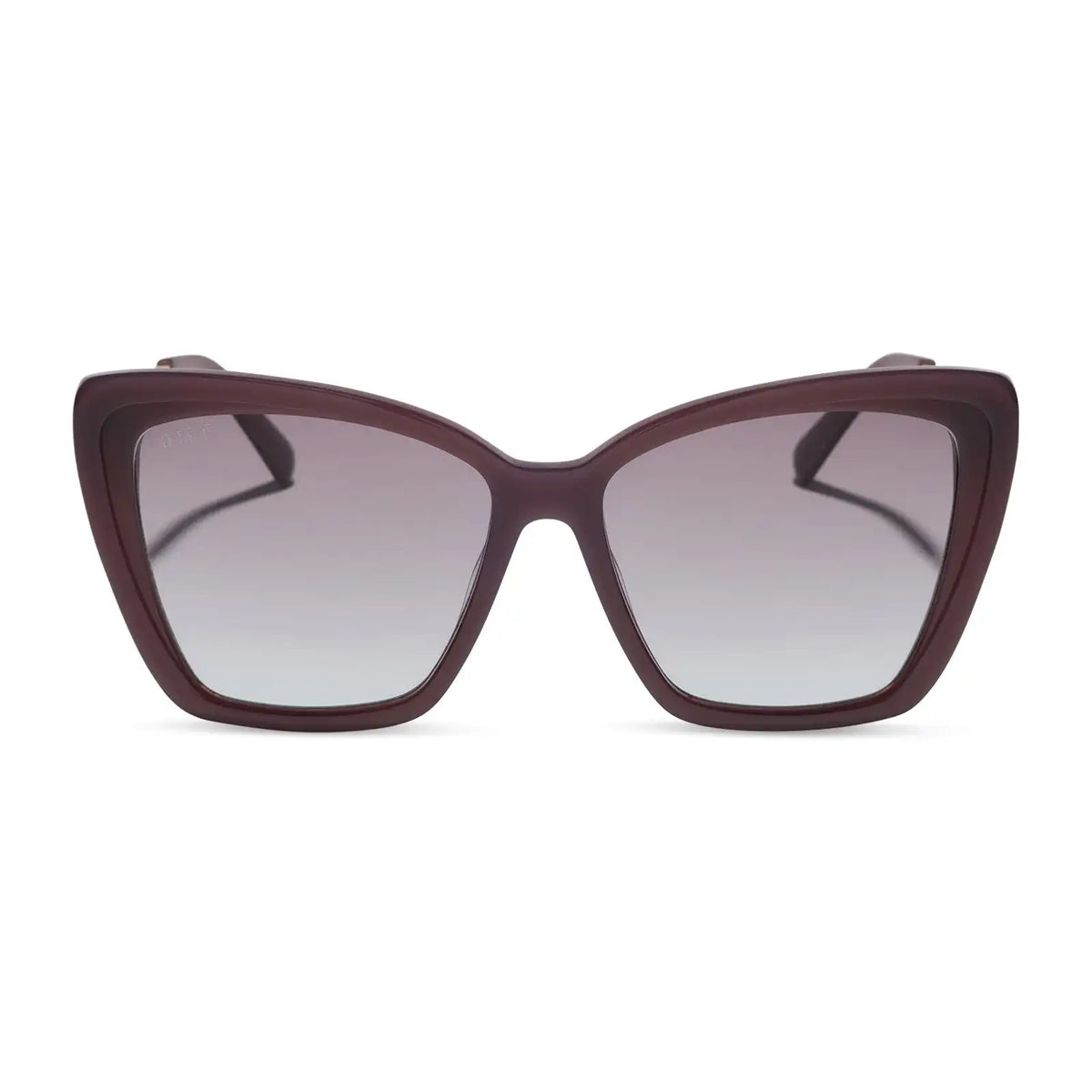 BECKY II - COCOA POWDER + COCOA POWDER TO BABY BLUE GRADIENT + SUNGLASSES