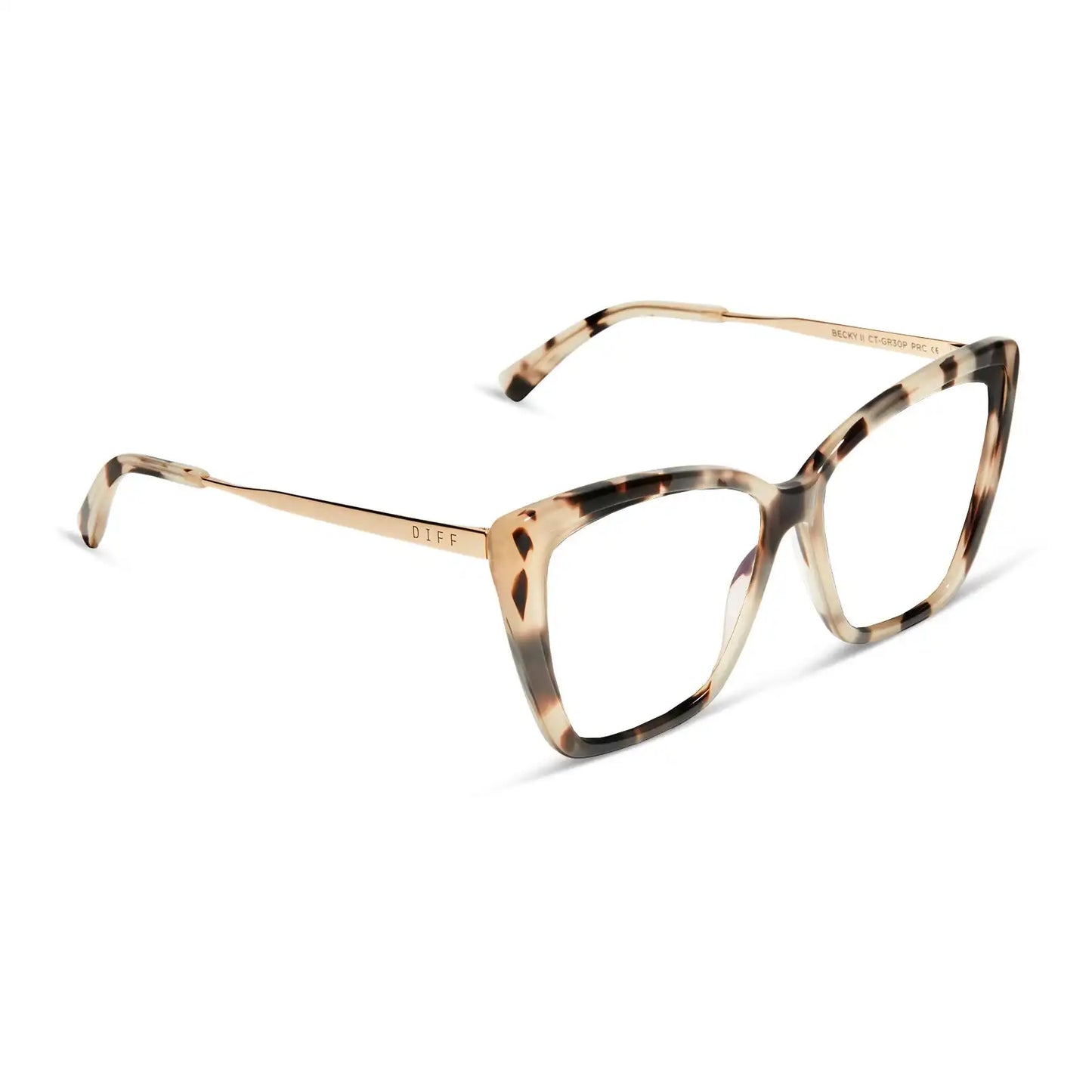 BECKY II - CREAM TORTOISE + GLASSES