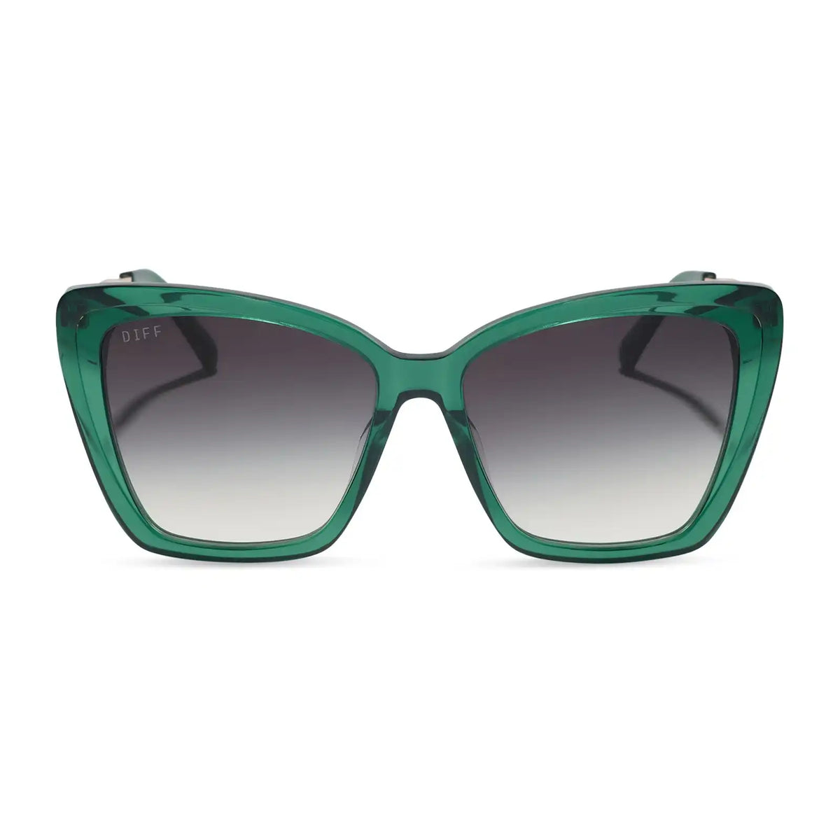BECKY II - DEEP GREEN + GREY GRADIENT + SUNGLASSES