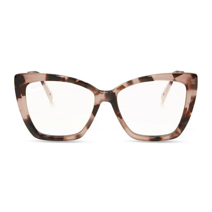 BECKY II - HIMALAYAN TORTOISE + BLUE LIGHT TECHNOLOGY GLASSES