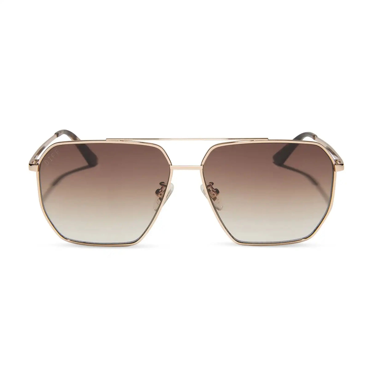 BERKELY - GOLD + BROWN GRADIENT + POLARIZED SUNGLASSES