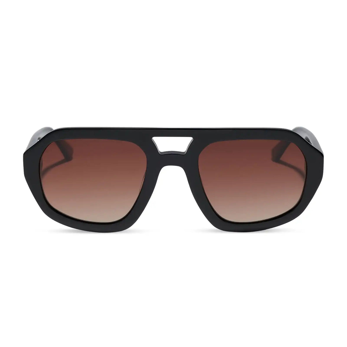 COLLINS - BLACK + BROWN GRADIENT + POLARIZED SUNGLASSES