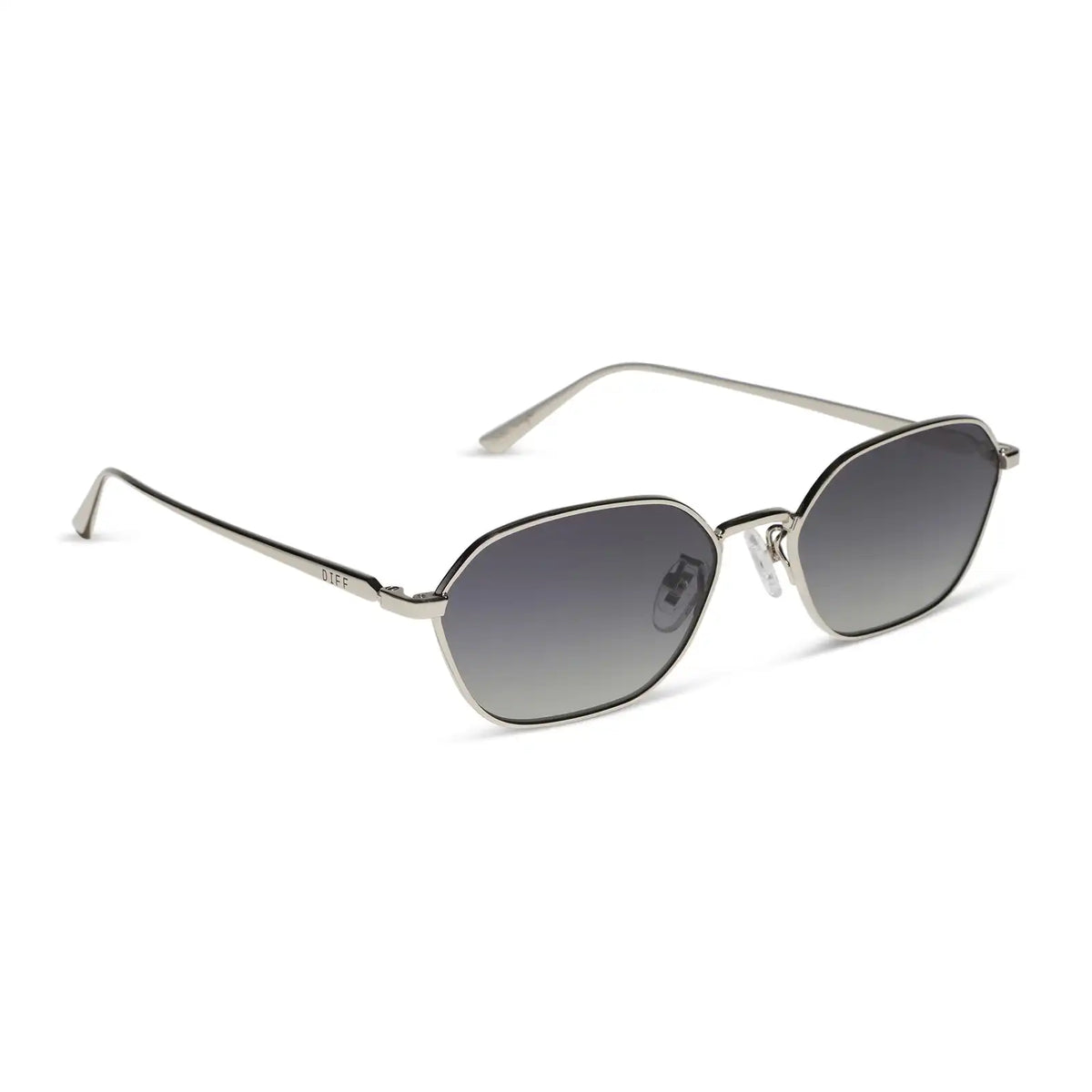 KENNEDY - SILVER + GREY GRADIENT + POLARIZED SUNGLASSES