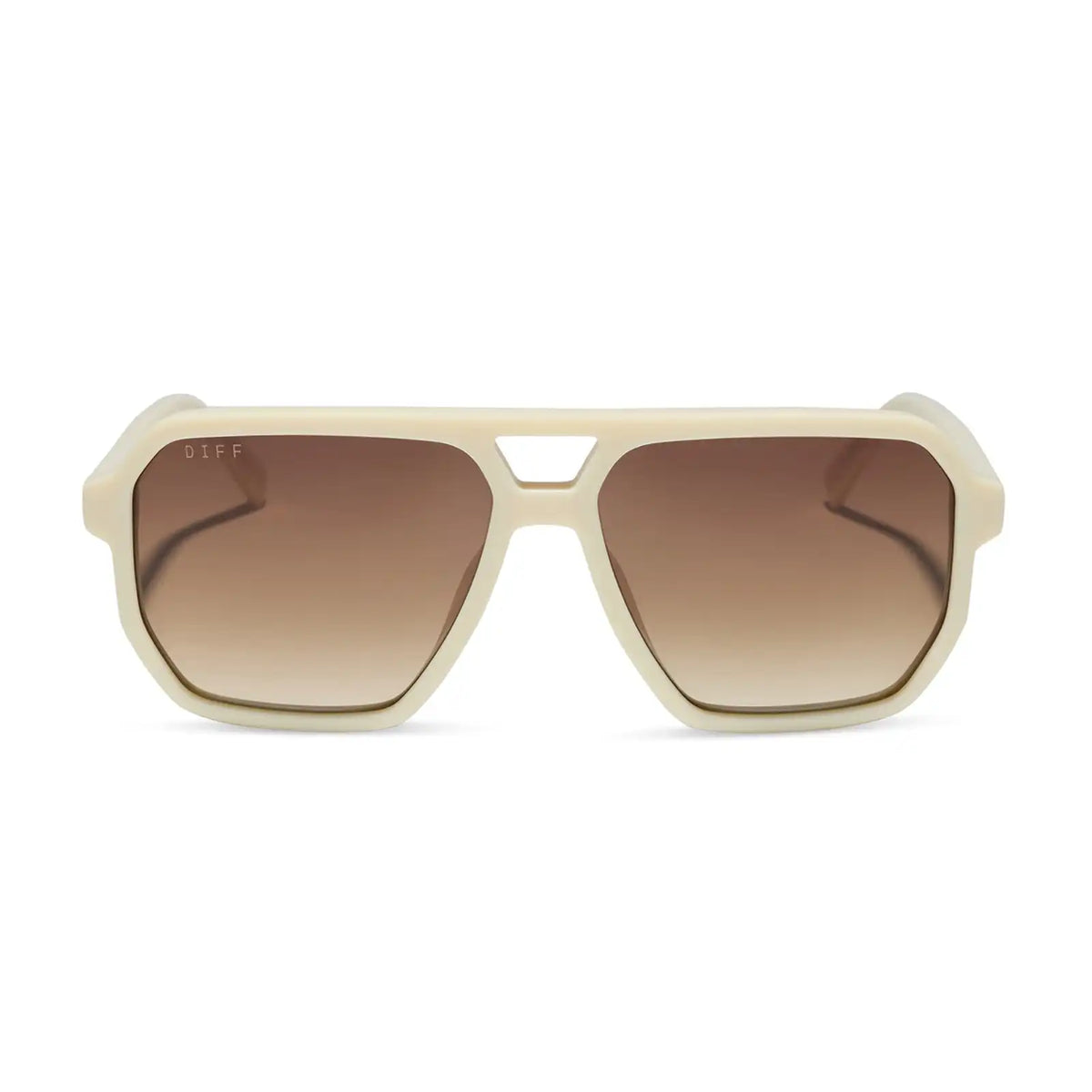 CAMERON - COURTSIDE IVORY + BROWN GRADIENT + POLARIZED SUNGLASSES