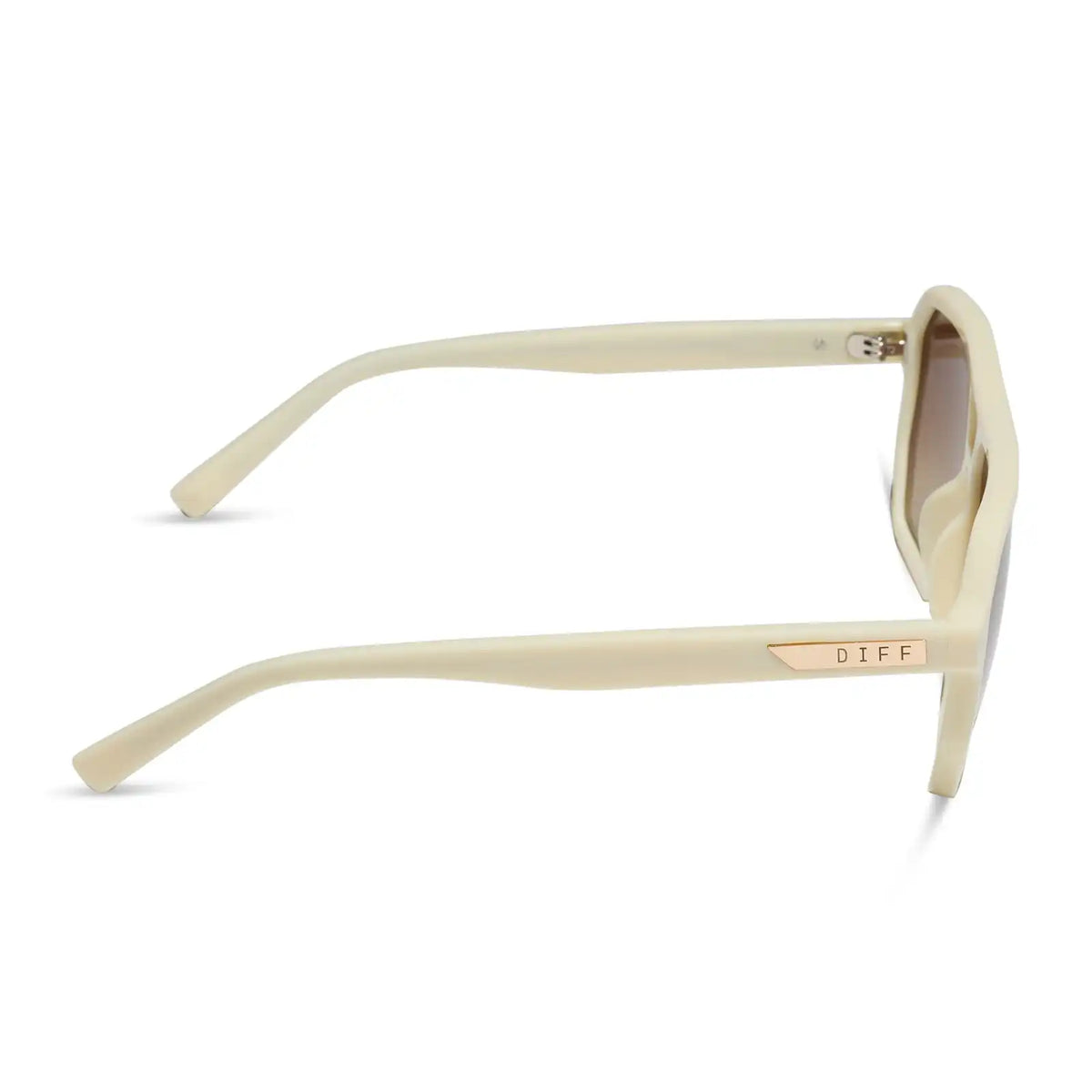 CAMERON - COURTSIDE IVORY + BROWN GRADIENT + POLARIZED SUNGLASSES