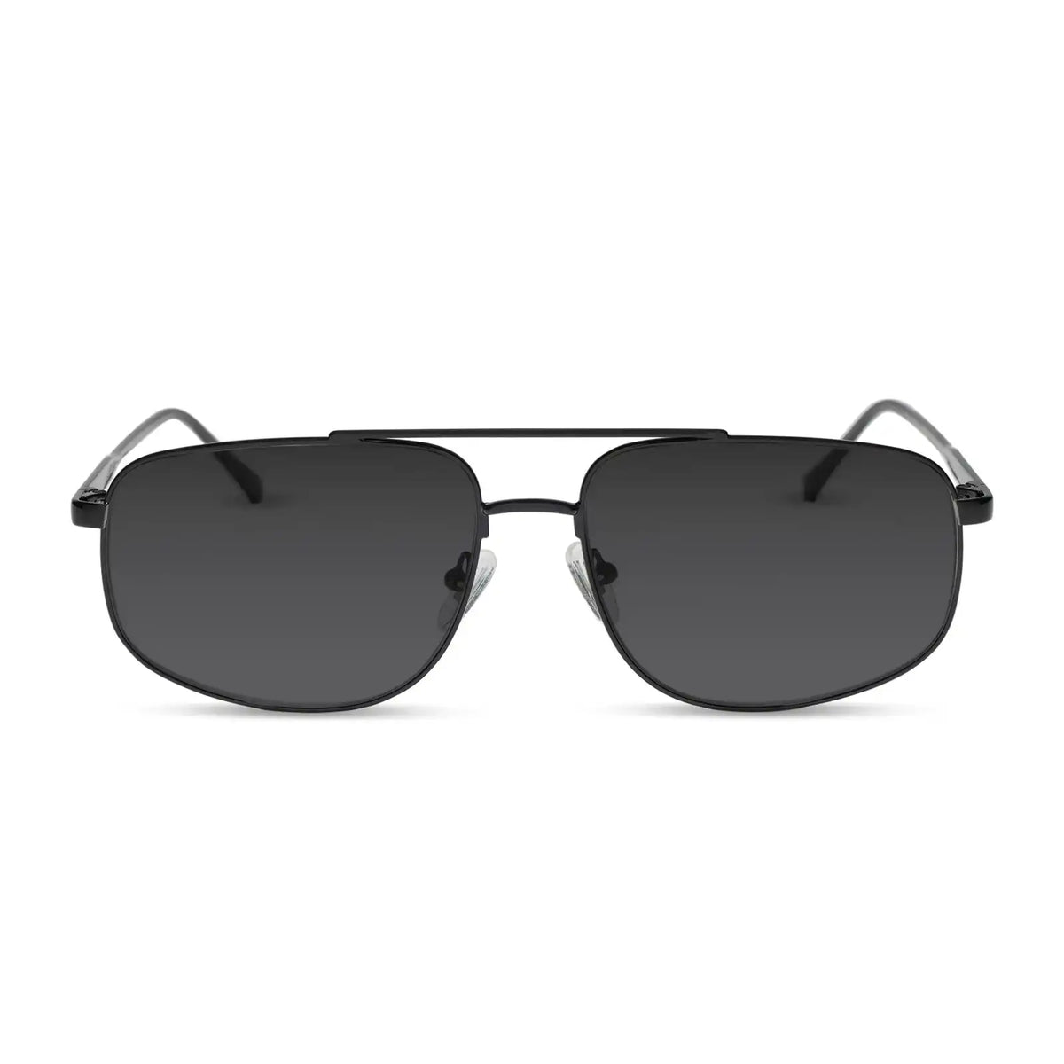 CHARLEY - SHINY BLACK + GLASSES