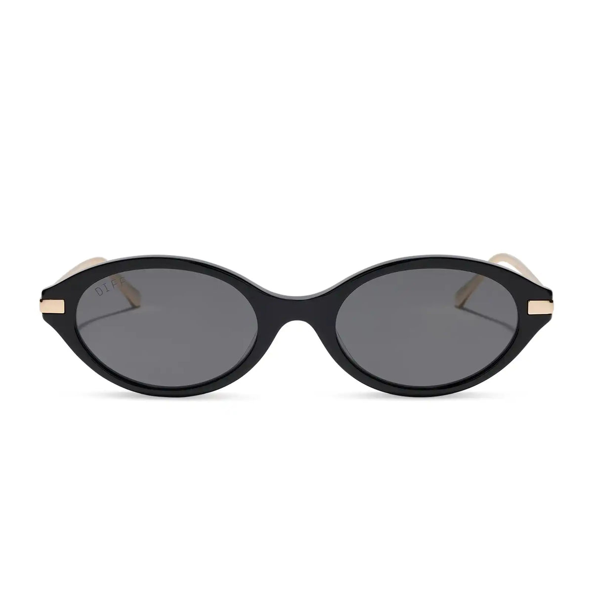 CLAUDINE - BLACK + GREY + POLARIZED + SUNGLASSES