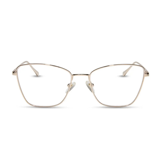 CONNIE - GOLD + BLUE LIGHT GLASSES