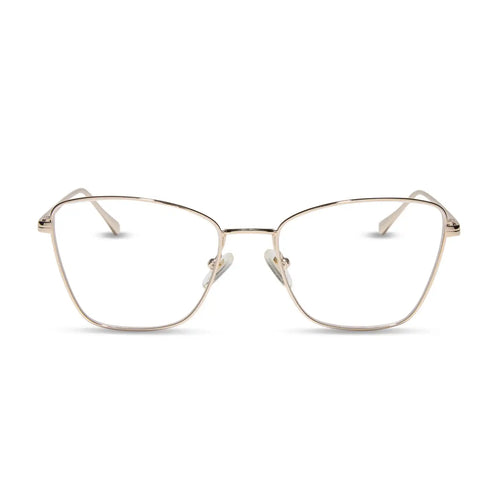CONNIE - GOLD + GLASSES