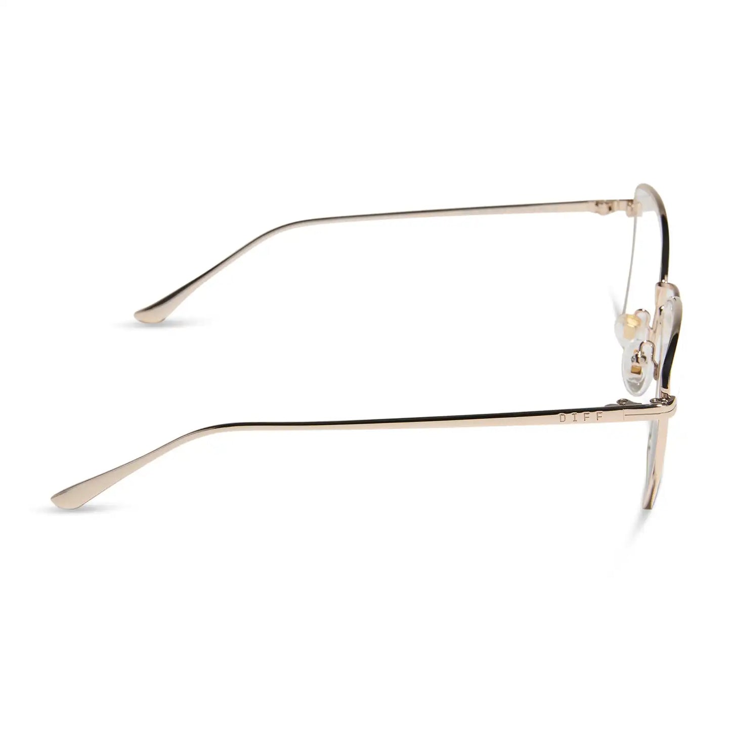 CONNIE - GOLD + BLUE LIGHT GLASSES
