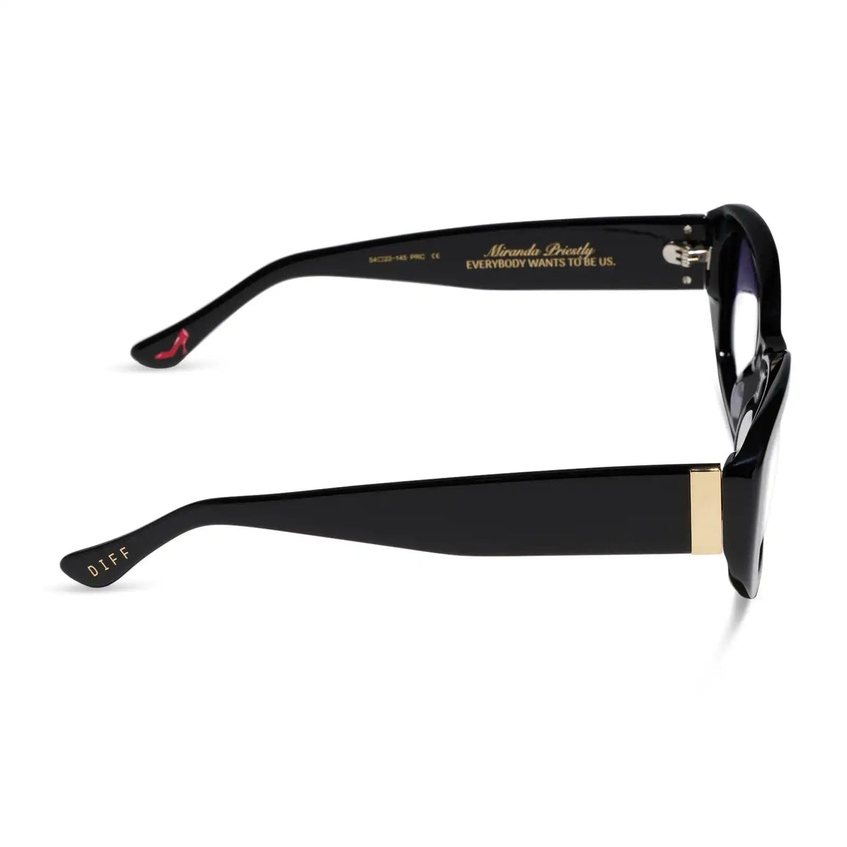 MIRANDA - BLACK + GLASSES
