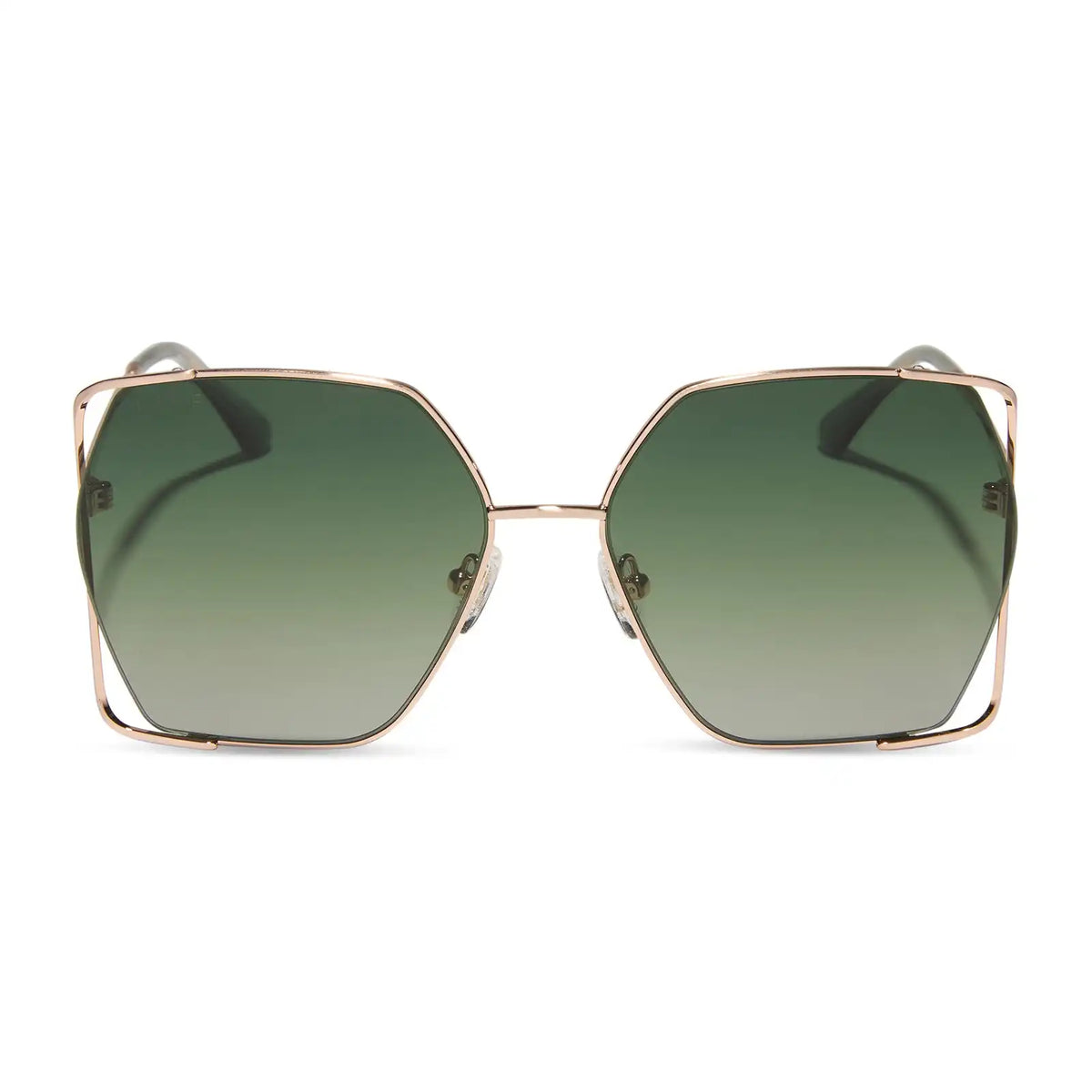DONNA IV - BRUSHED CHAMPAGNE + COOL MATCHA GRADIENT + POLARIZED SUNGLASSES
