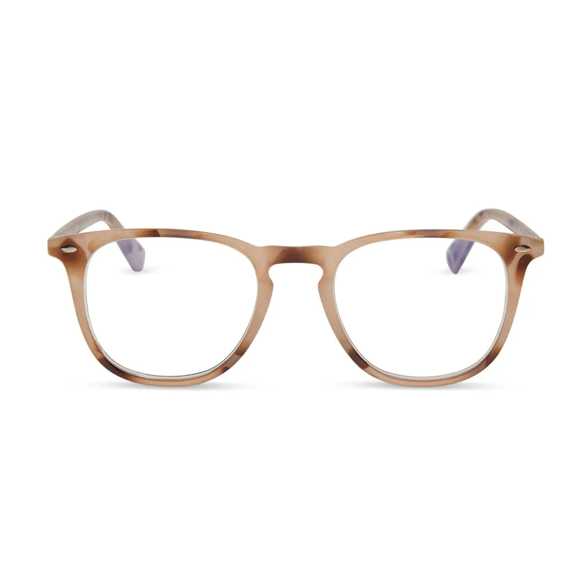 GRIFFIN - CREAM TORTOISE + BLUE LIGHT READERS