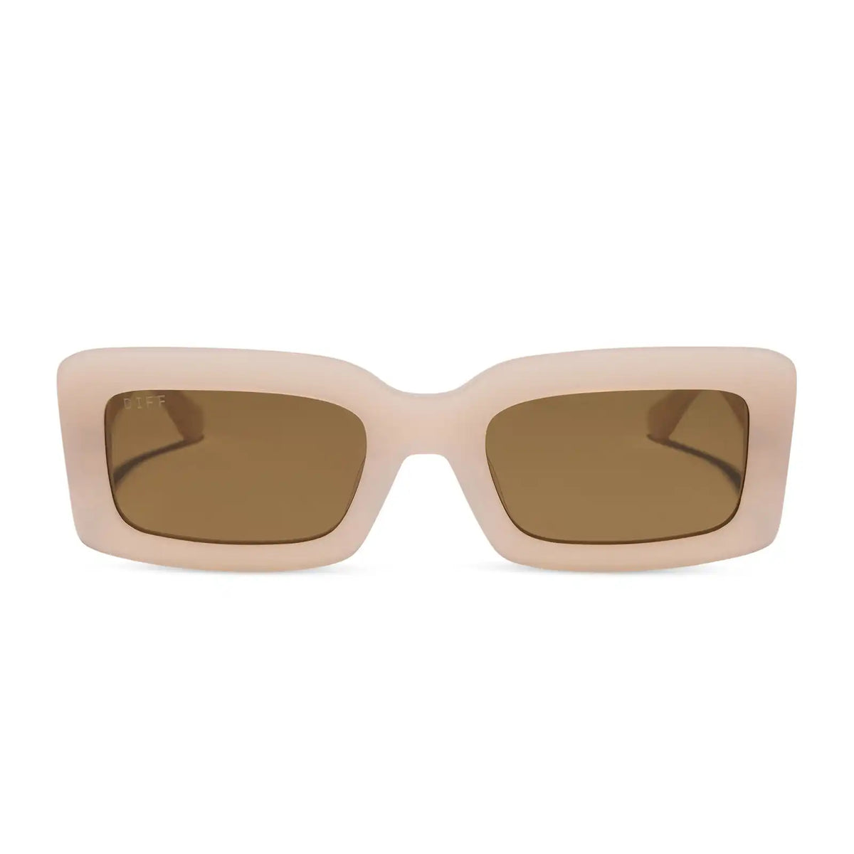 INDY - MILKY BLUSH + BROWN + POLARIZED SUNGLASSES